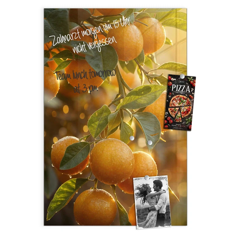 Magnettafel - Sonnengeflutete Orangen