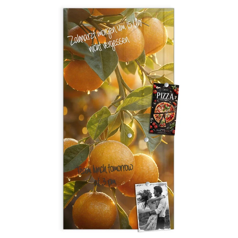 Magnettafel - Sonnengeflutete Orangen