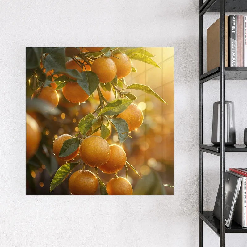 Magnettafel - Sonnengeflutete Orangen