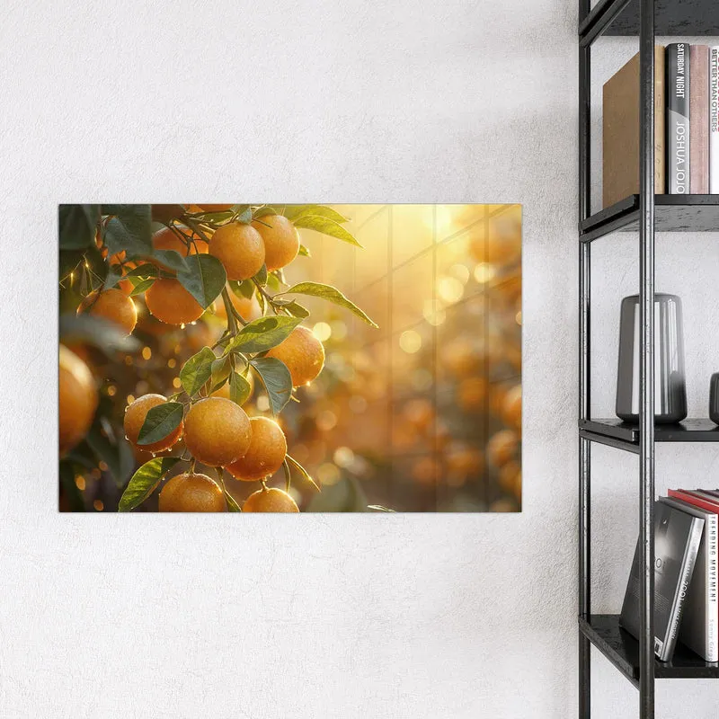 Magnettafel - Sonnengeflutete Orangen