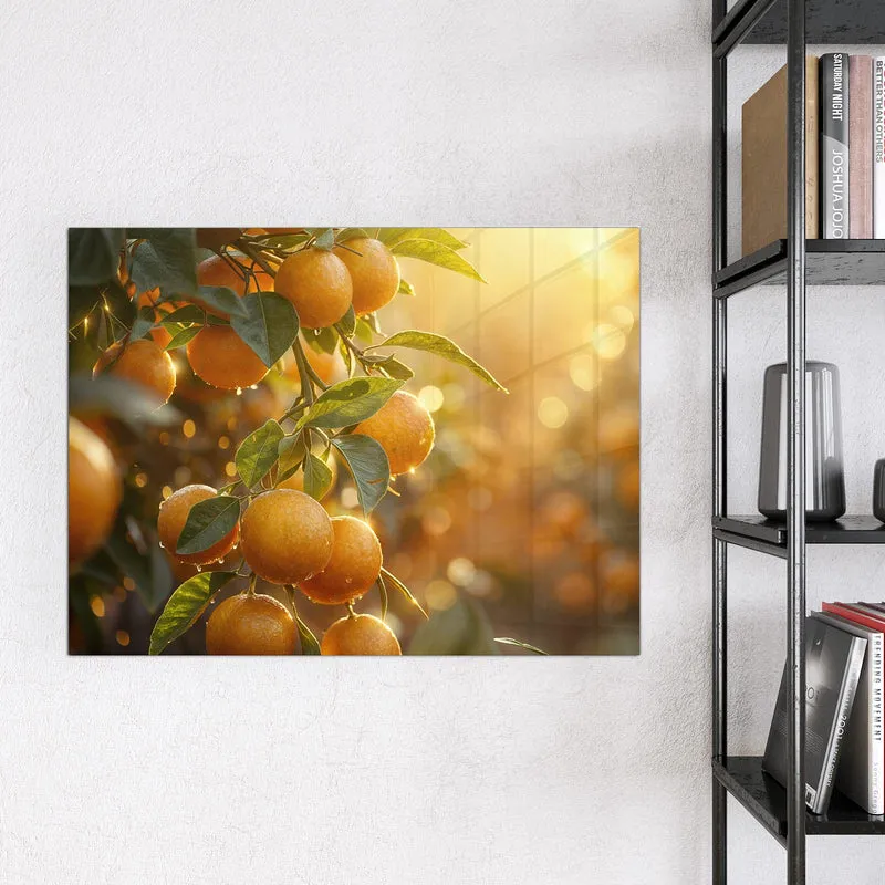 Magnettafel - Sonnengeflutete Orangen