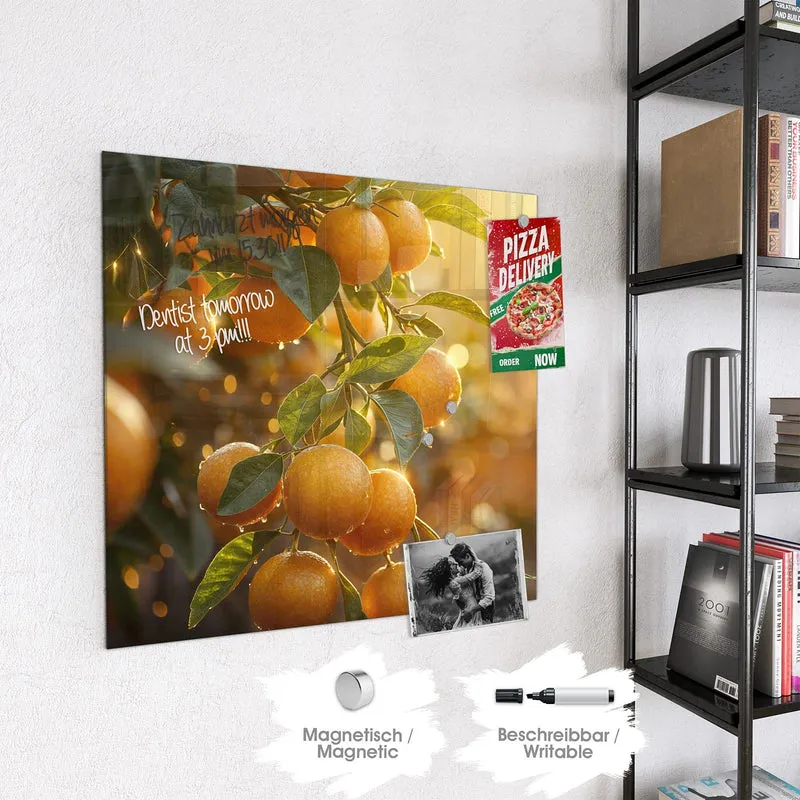 Magnettafel - Sonnengeflutete Orangen