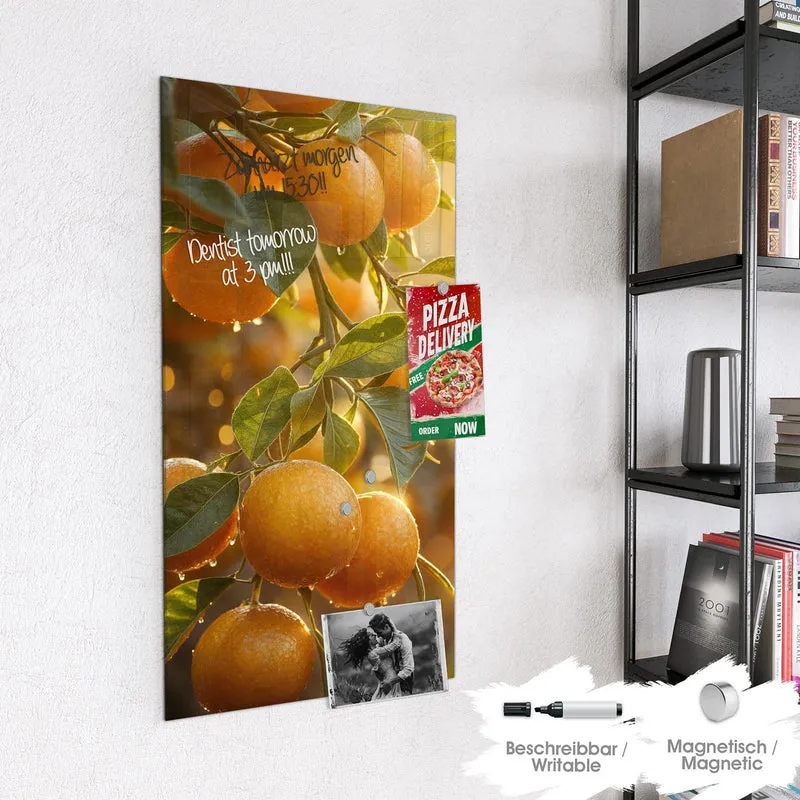 Magnettafel - Sonnengeflutete Orangen