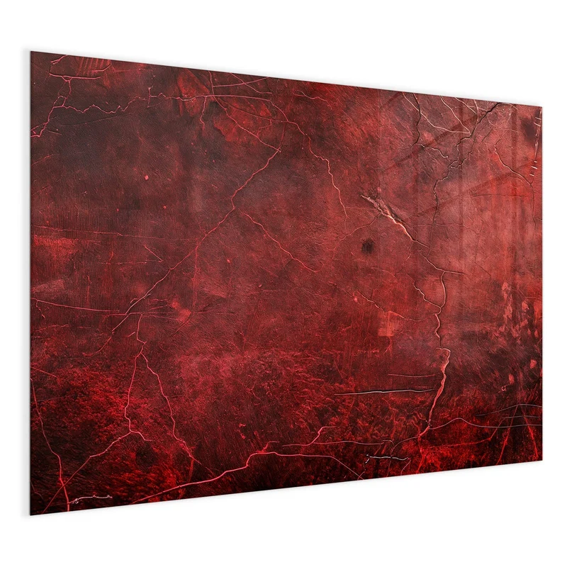 Magnettafel - Rissiges Rot