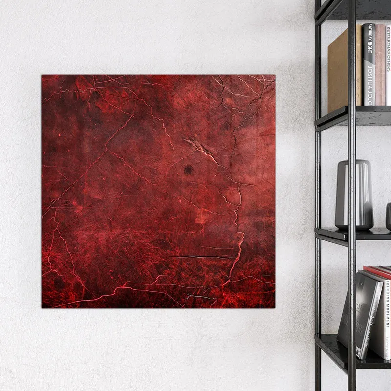 Magnettafel - Rissiges Rot