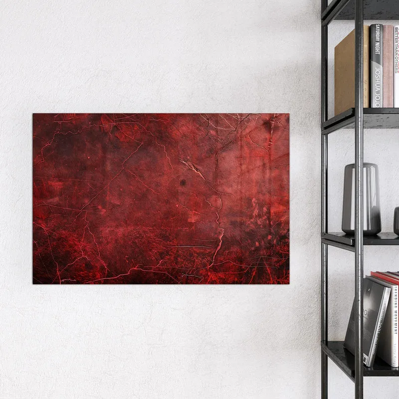 Magnettafel - Rissiges Rot