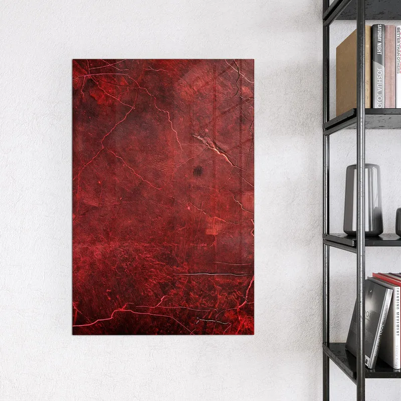 Magnettafel - Rissiges Rot