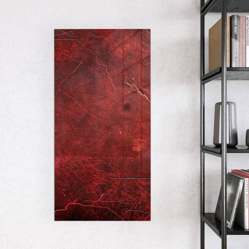Magnettafel - Rissiges Rot