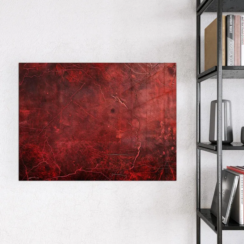 Magnettafel - Rissiges Rot
