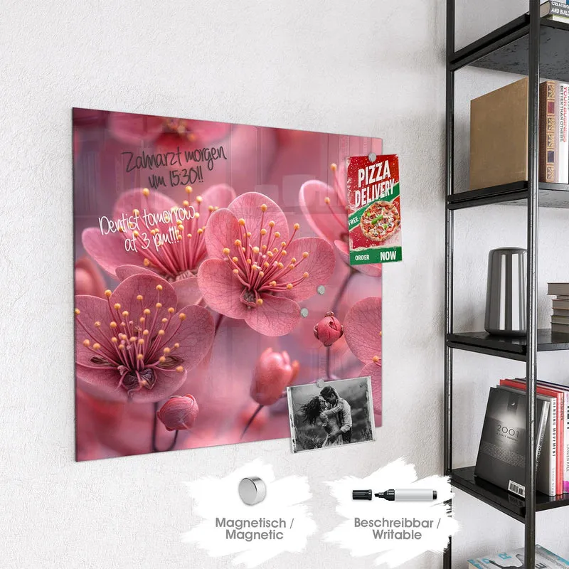 Magnettafel - Kirschbaumblüten