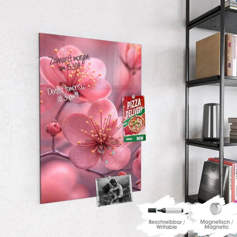 Magnettafel - Kirschbaumblüten