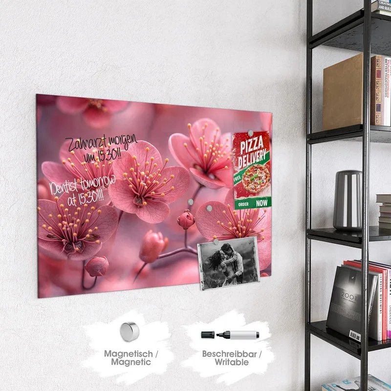 Magnettafel - Kirschbaumblüten
