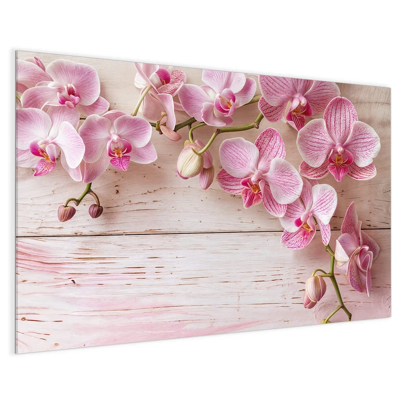 Magnettafel - Orchideen auf Rosa