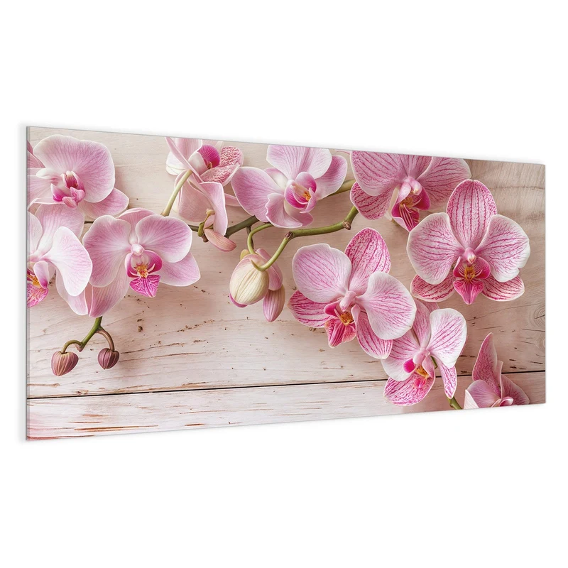 Magnettafel - Orchideen auf Rosa