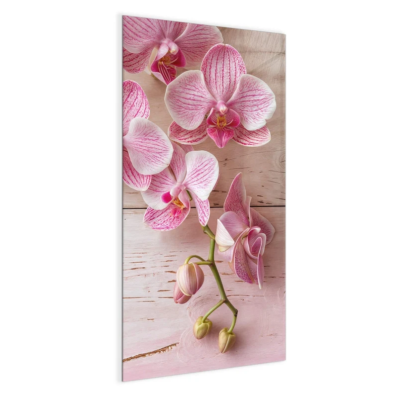 Magnettafel - Orchideen auf Rosa