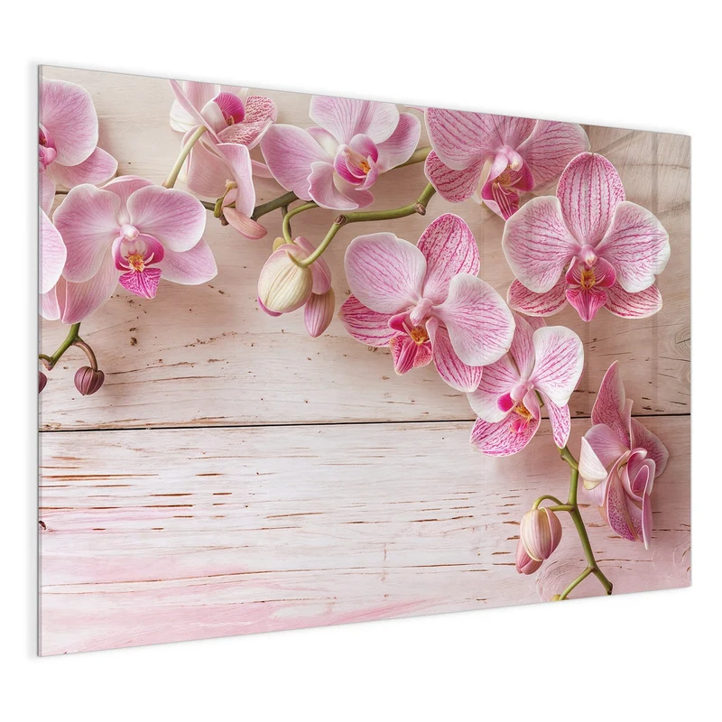 Magnettafel - Orchideen auf Rosa