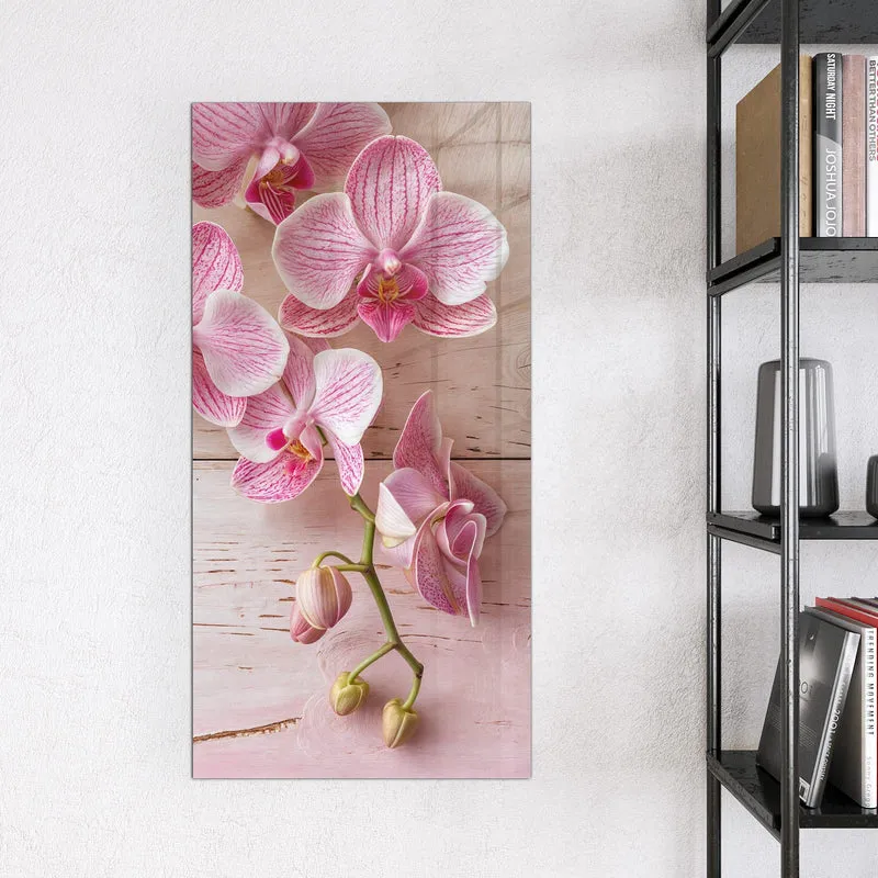 Magnettafel - Orchideen auf Rosa