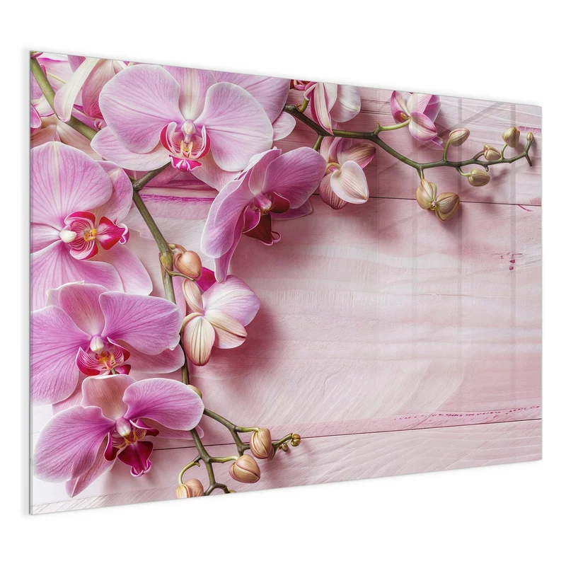 Magnettafel - Rosa Orchideenzweig