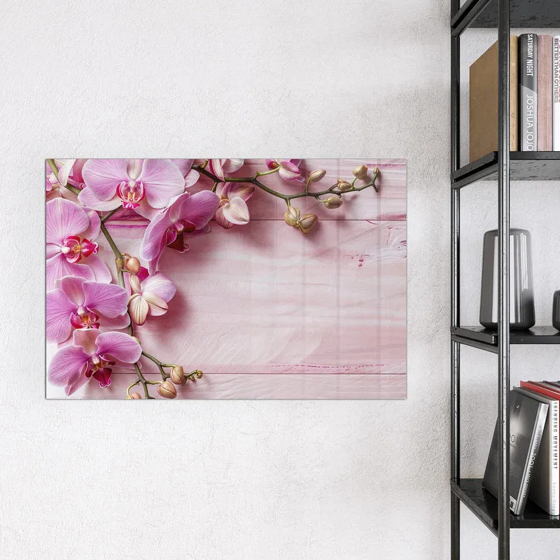 Magnettafel - Rosa Orchideenzweig