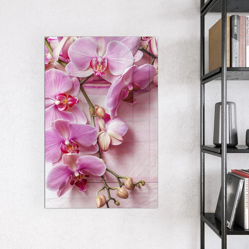Magnettafel - Rosa Orchideenzweig