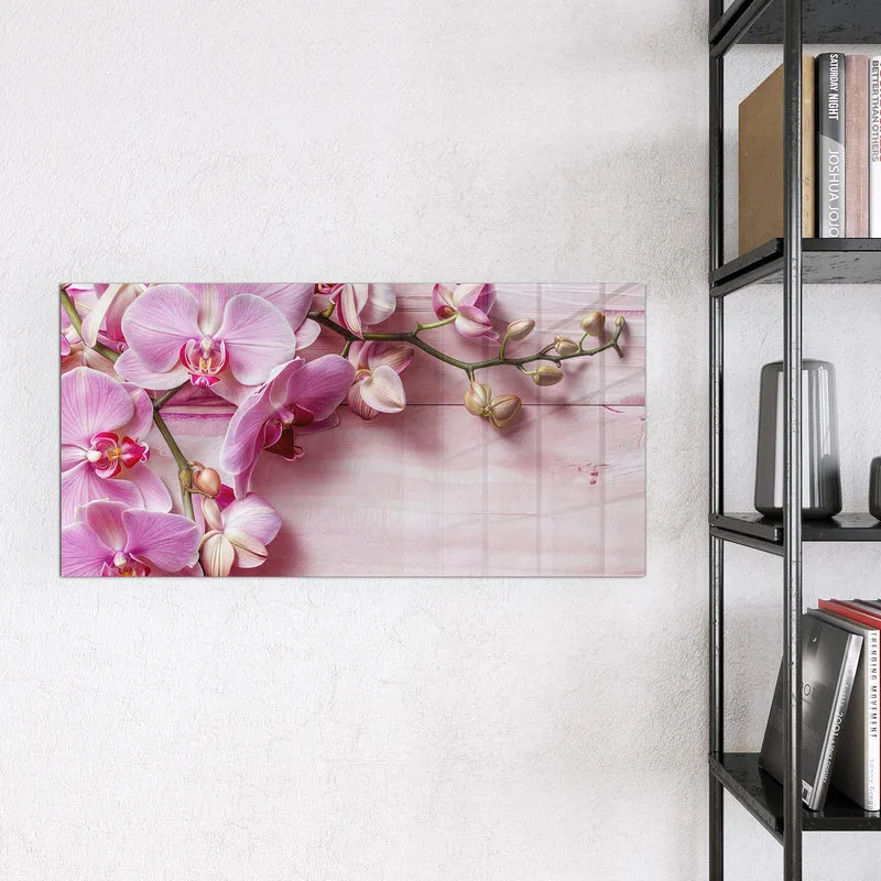 Magnettafel - Rosa Orchideenzweig