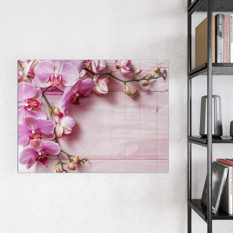 Magnettafel - Rosa Orchideenzweig