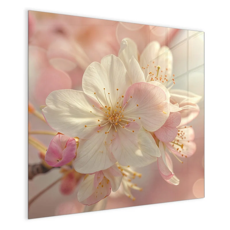Magnettafel - Rosa Frühlingsblüten