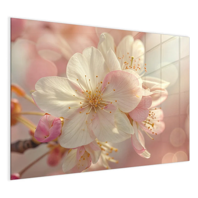Magnettafel - Rosa Frühlingsblüten