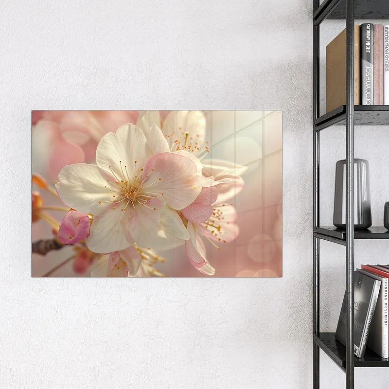 Magnettafel - Rosa Frühlingsblüten