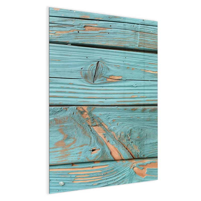 Magnettafel - Türkislack auf Holz