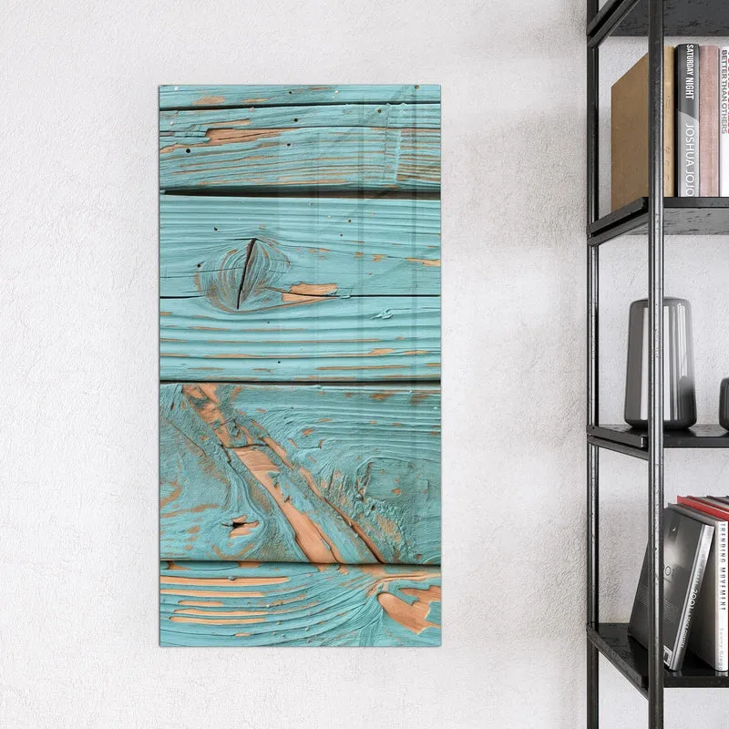 Magnettafel - Türkislack auf Holz