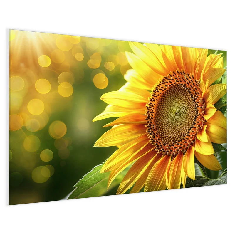 Magnettafel - Sonnenblume im Goldlicht
