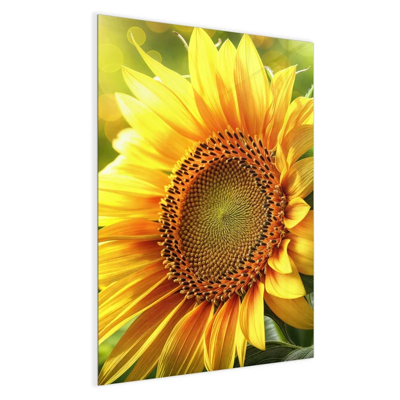 Magnettafel - Sonnenblume im Goldlicht