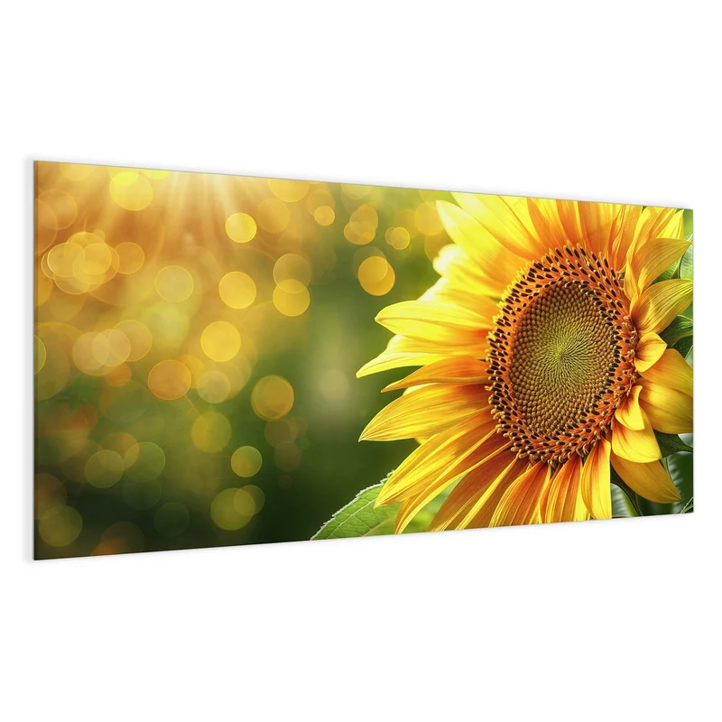 Magnettafel - Sonnenblume im Goldlicht