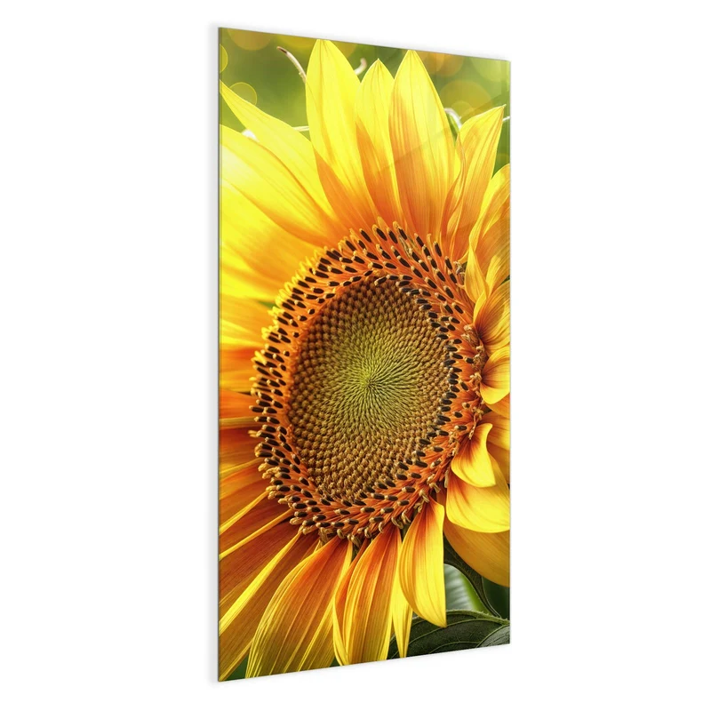 Magnettafel - Sonnenblume im Goldlicht