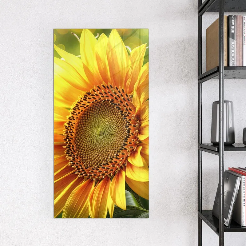 Magnettafel - Sonnenblume im Goldlicht