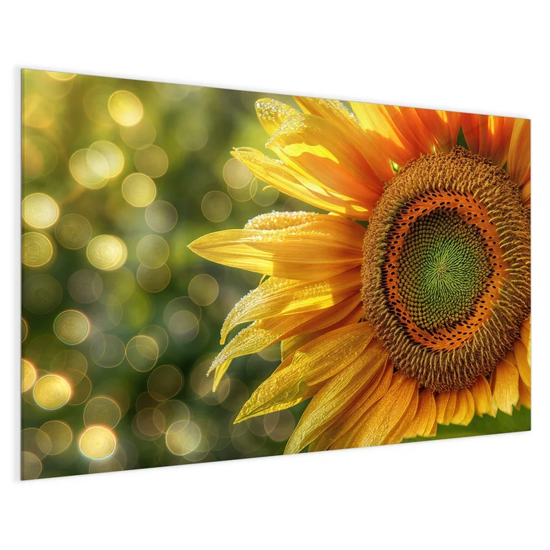 Magnettafel - Sonnenblume mit Tau