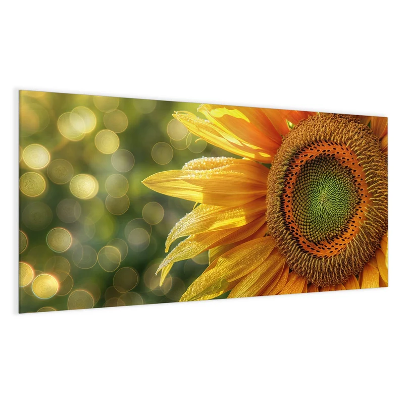 Magnettafel - Sonnenblume mit Tau