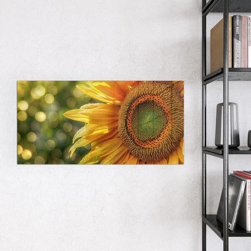 Magnettafel - Sonnenblume mit Tau
