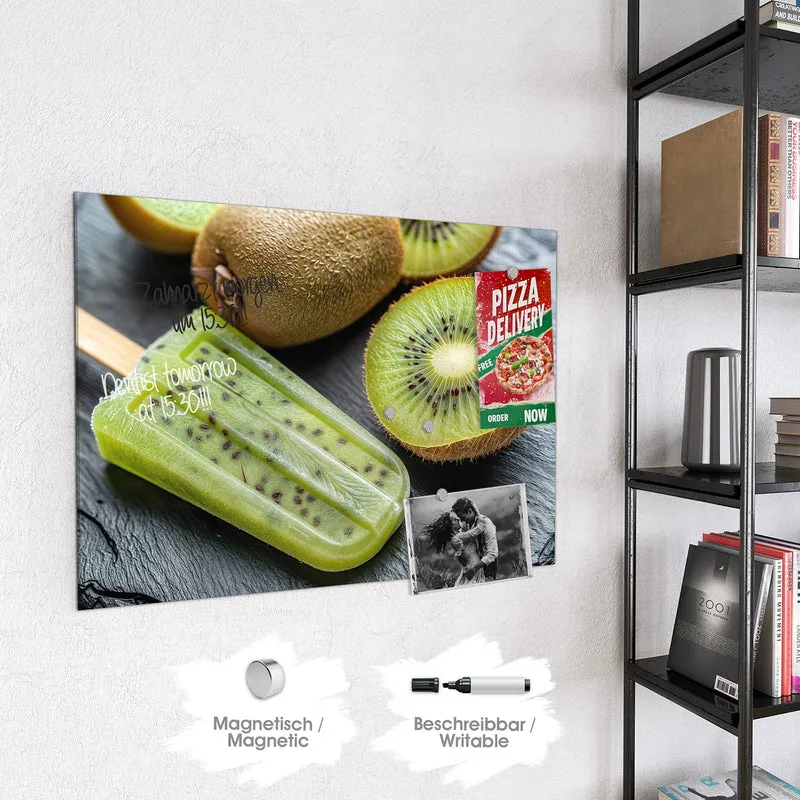 Magnettafel - Kiwieis am Stiel