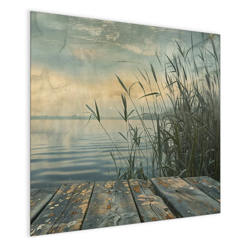 Magnettafel - Steg am Schilfsee