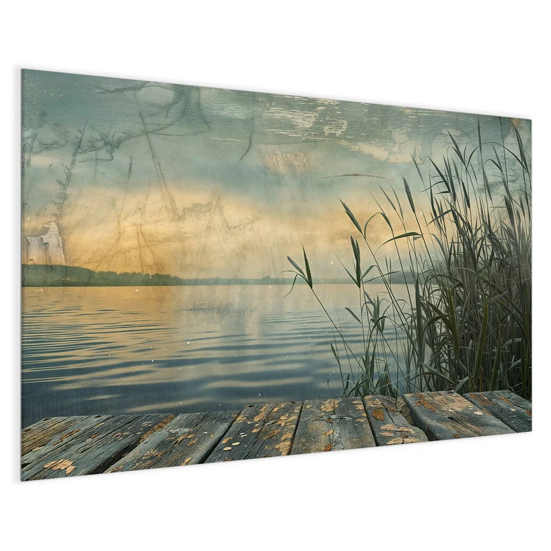 Magnettafel - Steg am Schilfsee