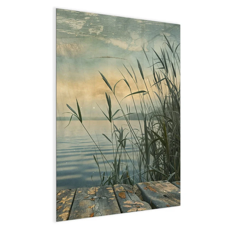 Magnettafel - Steg am Schilfsee