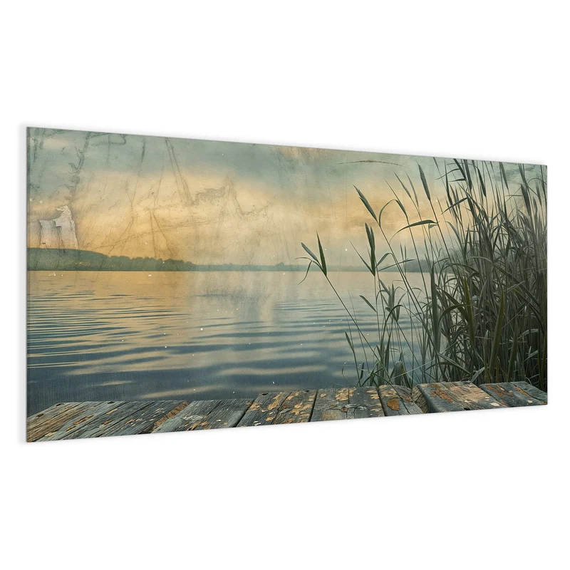 Magnettafel - Steg am Schilfsee