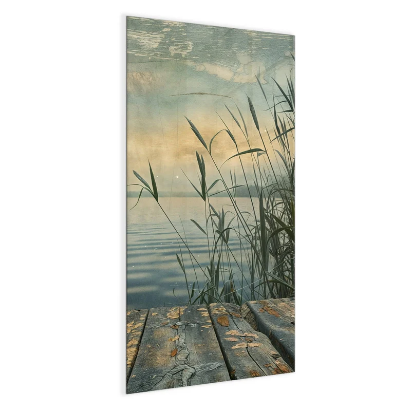 Magnettafel - Steg am Schilfsee