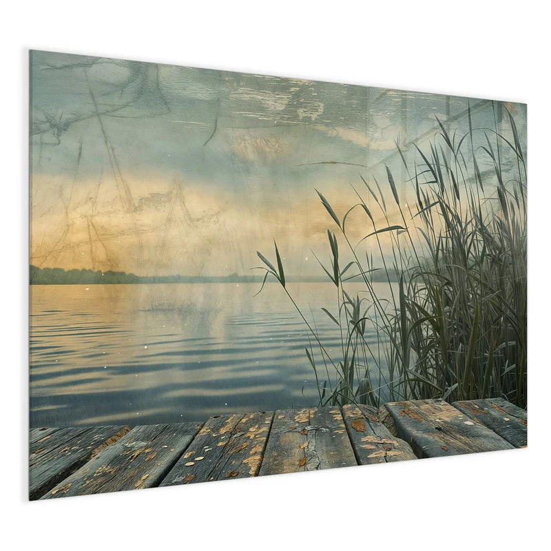Magnettafel - Steg am Schilfsee