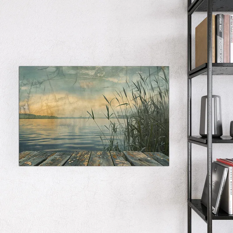 Magnettafel - Steg am Schilfsee