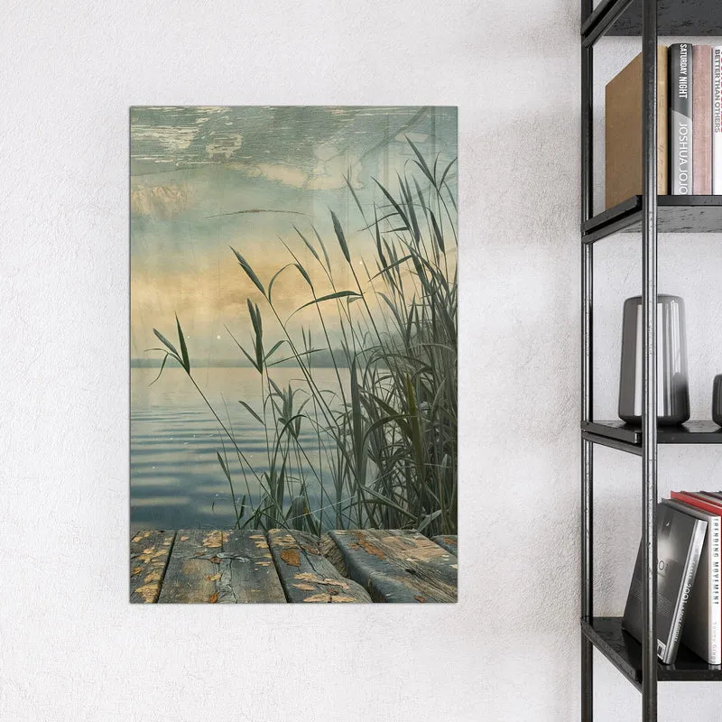 Magnettafel - Steg am Schilfsee