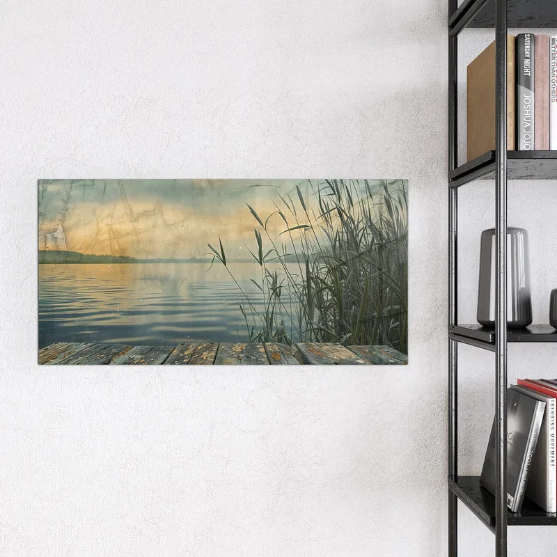 Magnettafel - Steg am Schilfsee