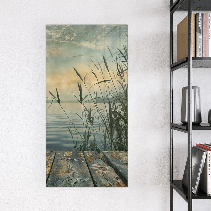 Magnettafel - Steg am Schilfsee
